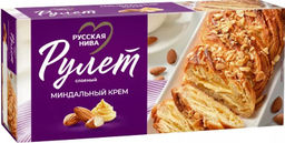 Рулет слоеный миндальный крем 300 г русская нива