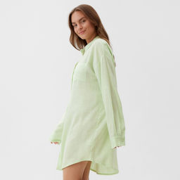 Сорочка женская KAFTAN Lime series, размер 44-46, зелёная