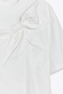 T-SHIRT WITH FRONT BOW - Zara фото 7