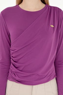 Женский фиолетовый свитшот Неожиданная скидка в корзине - U.s. polo assn фото 6