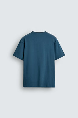 CAMISETA ESTAMPADO LAVADO / Azul?n