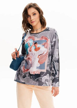 авторский Лонгслив свободного кроя - Sahar art lab фото 13