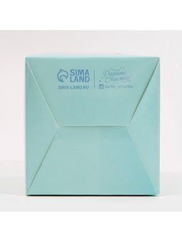 Цена за 5 шт. Коробка для капкейков, кондитерская упаковка, 1 ячейка «Голубой», 9×9×11 см