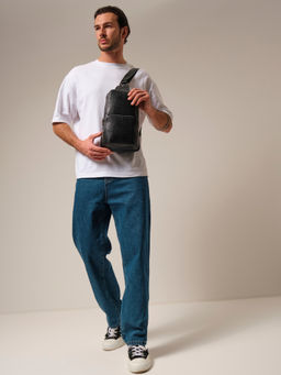 Сумка мужская Azaro 7050 черный кроко