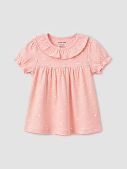 Bask?l? K?z Bebek Bluz ve Tayt