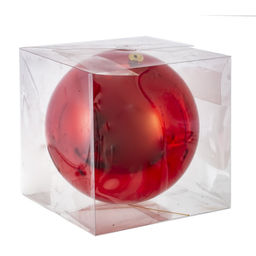 Украшение новогоднее Шар "Алое чудо", D 25 см, L25 W25 H25 см