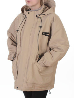 3096 BEIGE Куртка демисезонная женская (100 гр. холлофайбер) - Fashion фото 5