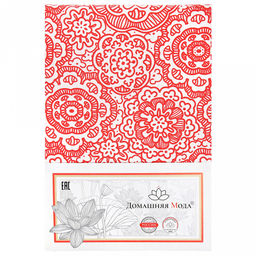 "Медальоны" Скатерть 150х145см, длина стола до 110см, на 4 персоны, хлопок "Премиум" 186г/м2, "Домашняя мода" (Россия)