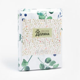 Шторы для кухни Доляна Eucalyptus 150*180 см- 2 шт, подхваты - 2 шт, 164г/м2, 100% хл  фото 8