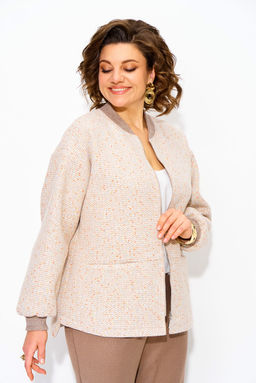 Жакет Liliana 1342 жемчужное капучино  фото 7