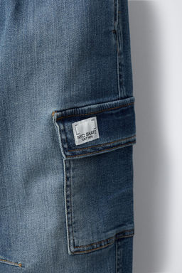 DENIM CARGO JOGGERS - Zara фото 4