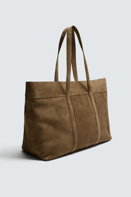 LIMITED EDITION LEATHER TOTE BAG - Zara фото 4