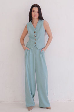 12398 Костюм с жилетом аквамарин - Martichelli фото 8