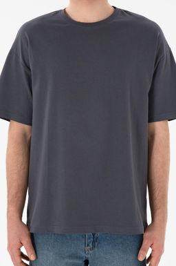 Erkek Oversize Fit Bisiklet Yaka Antrasit Ti__rt Sepette S_rpriz _ndirim - U.s. polo assn фото 7