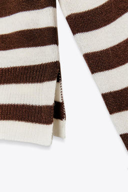 FINE KNIT STRIPED SWEATER - Zara фото 5