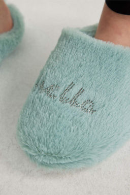 Женские домашние тапочки на плоской подошве - Defacto фото 4