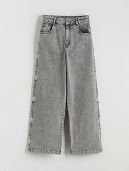 Wideleg K?z ?ocuk Jean Pantolon