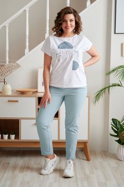 Брюки Rumoda 2023 серо-голубой  фото 5