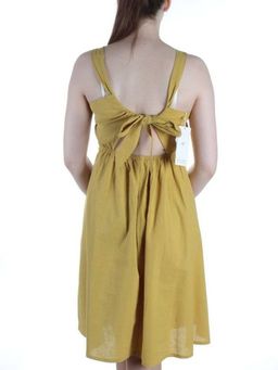 823 YELLOW Платье хлопковое летнее Fashion