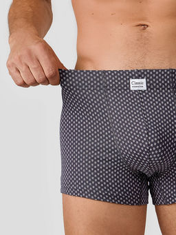 Цена за 2 штуки! Трусы боксеры мужские серые с узором - Mark formelle фото 4