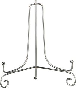 КОМПЛЕКТ ПОДСТАВОК ДЛЯ ТАРЕЛОК ИЗ 5 ШТ. 20*13 СМ. ВЫСОТА=20 СМ. ЦВЕТ - СЕРЕБРО