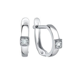 Серьги из серебра куб.циркон., Л-10085