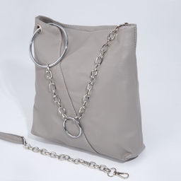 Сумка кросс-боди на молнии, цвет серый