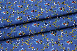 Рогожка Ализарин цв.синий, ш.1.5м, хлопок-100%, 160гр/м.кв - Купава фото 5