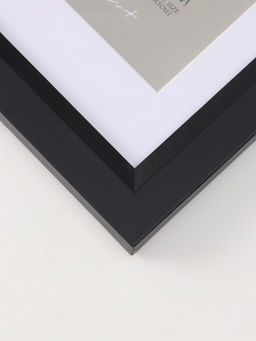 Фоторамка для фото 10×15 см, с паспарту (7×10 см), Anna, МДФ, чёрный (пластиковый экран)