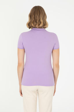 Женская сиреневая футболка Неожиданная скидка в корзине - U.s. polo assn фото 5