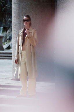 LONG TRENCH COAT WITH BELT - Zara фото 2