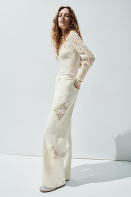 Pantal?n con detalles efecto crochet - H&m фото 8