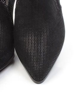 03-6247-T1 BLACK Полуботинки женские (велюр, натуральная кожа)