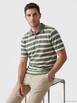 Polo Yaka ?izgili Erkek Ti??rt