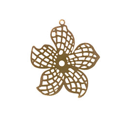 Zlatka Филигранные элементы FDP-005 4 см цветок 2 шт СК/Распродажа под золото