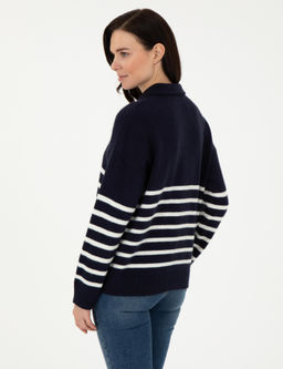 Lacivert Comfort Fit Kazak - Pierre cardin фото 5
