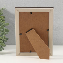 Фоторамка для фото 10×15 см «Лестница с ромбами», пластик, шоколад, 2×13×17.9 см