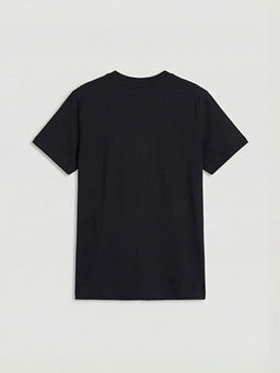 Bisiklet Yaka Bask?l? Erkek ?ocuk Ti??rt