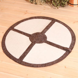 Набор подарочный 4 предмета белый Крестоносец (шапка, коврик, рукавичка,тапочки) - Simaland фото 2