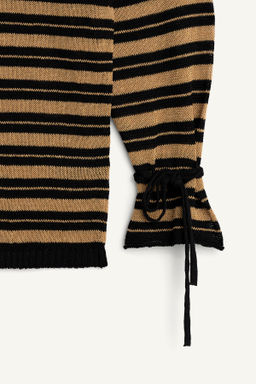 JERSEY RAYAS LINO - VISCOSA / Arena / Negro - Zara фото 8