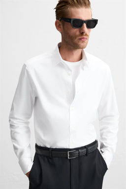 TEXTURED REGULAR FIT SHIRT - Zara фото 6