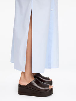Sandalias de plataforma plana de piel - H&m фото 2