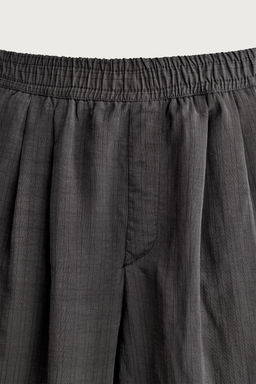 PANTAL?N FLUIDO RELAXED FIT RAYAS / Gris antracita - Zara фото 7