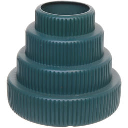 Цена за 4 шт. Ваза из пластика "Marlen-Пирамида" 0,5л 16*15*8,2см цвет морская волна