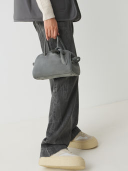 Женская сумка с ручками MAISON DAVID NATALY MINI Артикул 4638069, светло-серый фото 2