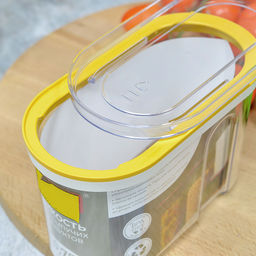 ЁМКОСТЬ ДЛЯ СЫПУЧИХ ПРОДУКТОВ С КРЫШКОЙ (СЛАЙДЕРОМ) 0,75Л (Желтый) - Phibo фото 3