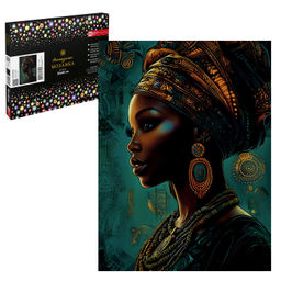 Алмазная мозаика с частичной выкладкой (набор для творчества) арт. 71443 / 25 АФРИКАНКА, размер: 30