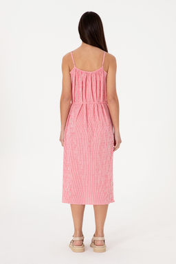 Kad_n Pembe Dokuma Elbise Sepette S_rpriz _ndirim - U.s. polo assn фото 4