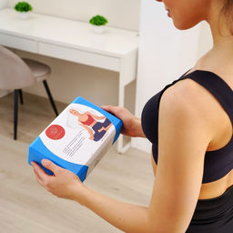 Блок для йоги Sangh Moon, 23×15×8 см, синий