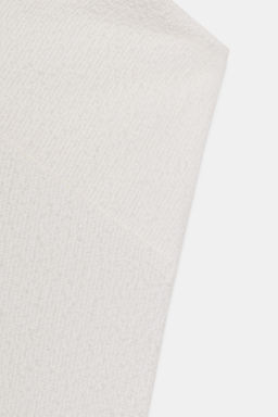 TOP CRUZADO BOUCL? / Blanco roto - Zara фото 8